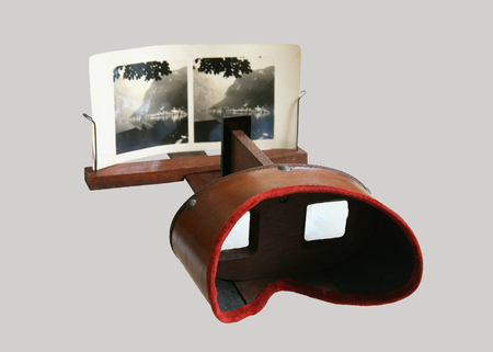 Stereoscope / optical toy 3D viewerの写真素材