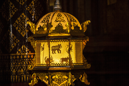 Paper Lanterns , Spinning  lanterns /  Decoration of the temple or homeの写真素材