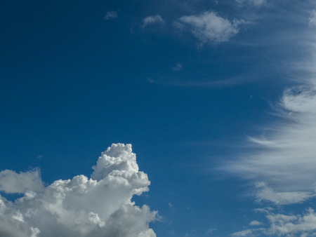 White clouds, Blue sky / White clouds  blue skies in the rainy season