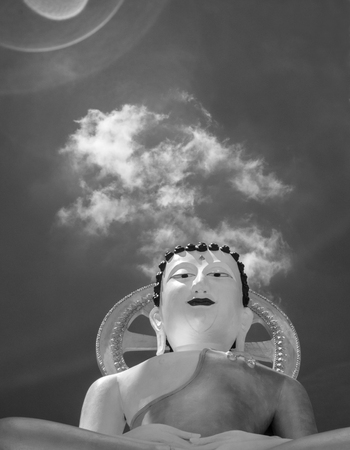 Infrared fine art photography : Historical attractions and historic sites in Thailandの写真素材