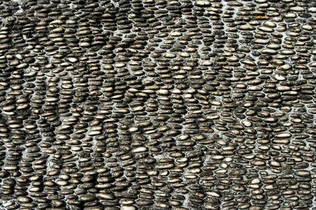 Wallpaper area paved with stonesの写真素材