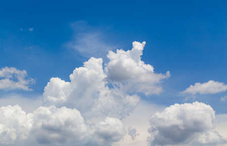 White clouds in blue sky.の写真素材