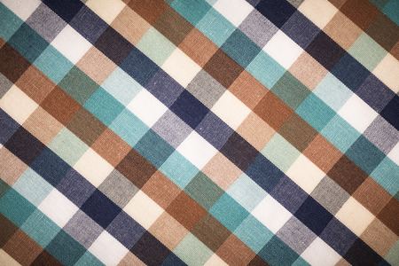 Fabric plaid texture. Geometric backgroundの写真素材
