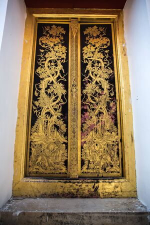 Church Door Temple Thailandの写真素材