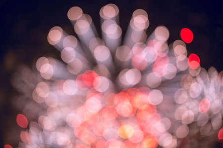 Bokeh. Abstract blurred light background from fireworksの写真素材