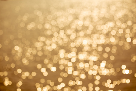 Blur bokeh. Abstract blurred light background from river sun lightの写真素材
