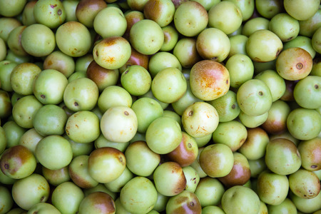 fresh monkey apple fruit background, fruit market thailandの写真素材