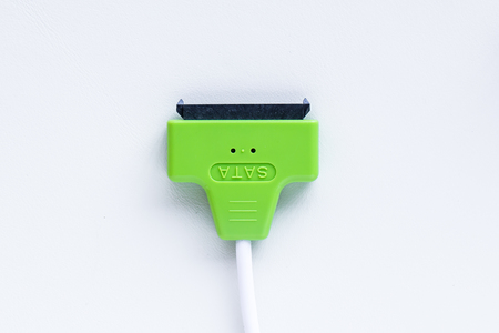 SATA cable for external hard diveの写真素材