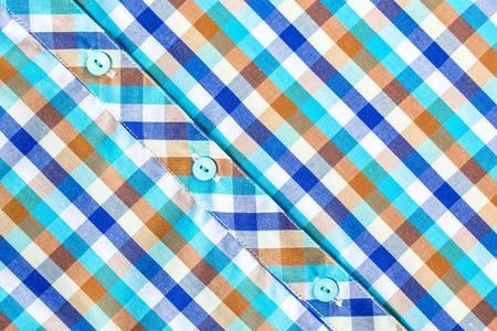 close up of Fabric plaid texture. Geometric backgroundの写真素材