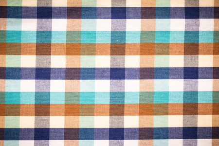 close up of Fabric plaid texture. Geometric backgroundの写真素材