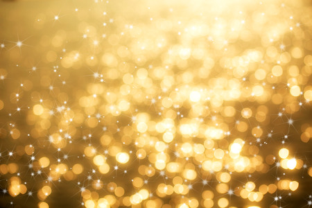 Abstract gold colour bokeh abstract light background.の写真素材