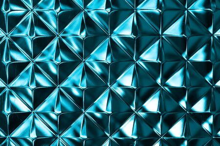 intensive light tone of colorful glass block wall texture closeupの写真素材