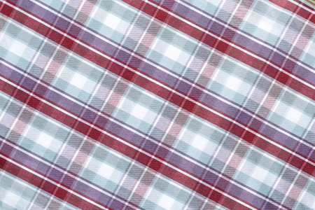 close up of Fabric plaid texture. Geometric background