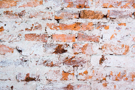 Background of old brick wall textureの写真素材