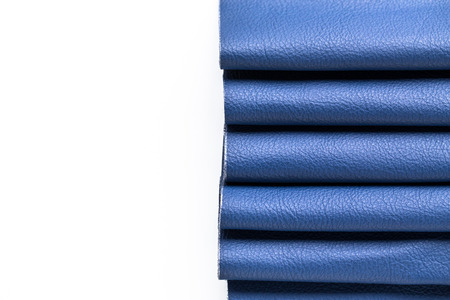 Abstract blue cow leather texture backgroundの写真素材