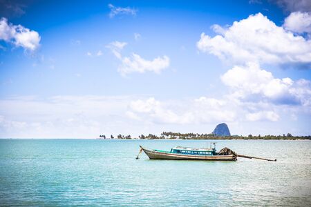Fishing boats on ocean. Phuket, Thailandのeditorial素材