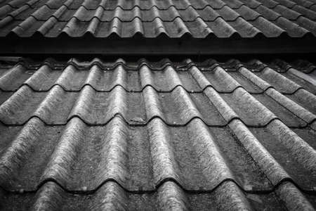 Old and dirty grey roofの写真素材