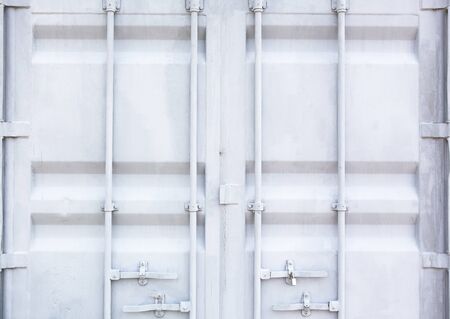 white freight containerの写真素材