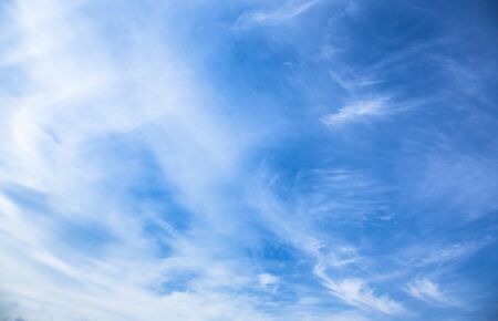 Clound in blue sky and sun for backgroundの写真素材