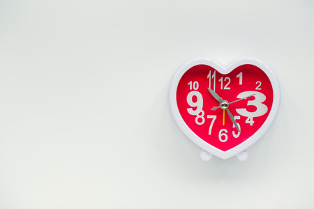 vintage heart clockの写真素材
