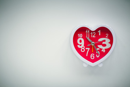 vintage heart clock