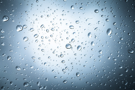 Rain drops on windowの写真素材