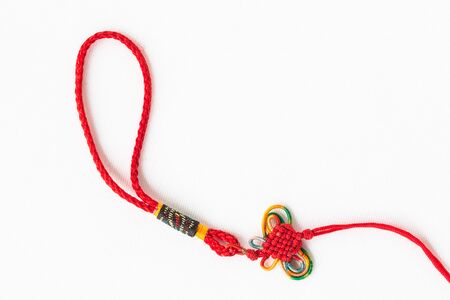 rope crochet of chinese style. Symbol of good luck, Chinese knot.の写真素材