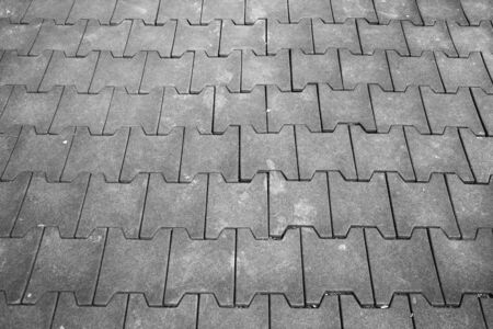texture of tile paved walkway