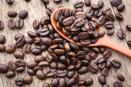 Roasted coffee beans background texture, Coffee beansの写真素材