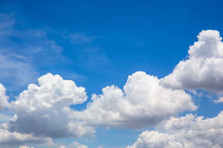 clouds in the blue skyの写真素材