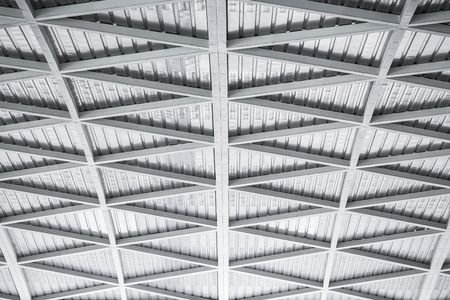 modern of metal roof structure of modern buildingの写真素材