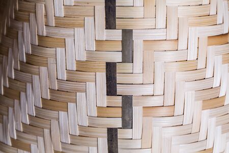 bamboo weave texture backgroundの写真素材