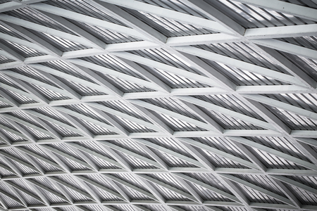 modern of metal roof structure of modern buildingの写真素材