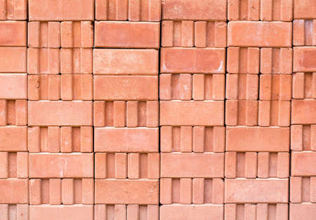 Orange brick wall texture and background.の写真素材