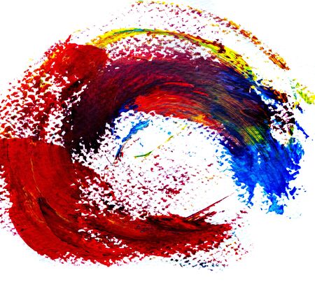 Abstract art background hand drawn acrylic painting. Brushstrokes pastel colorful texture acrylic paint on canvas. picture for artwork design or backdrop text message. Modern contemporary art.の写真素材