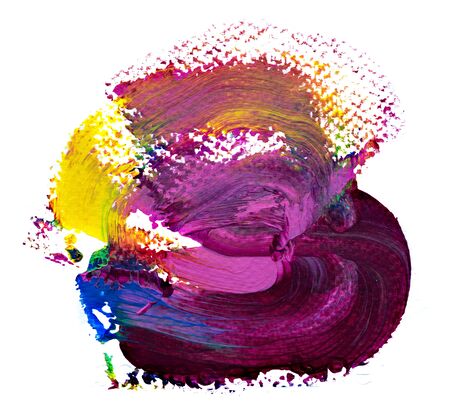 Abstract art background hand drawn acrylic painting. Brushstrokes pastel colorful texture acrylic paint on canvas. picture for artwork design or backdrop text message. Modern contemporary art.の写真素材