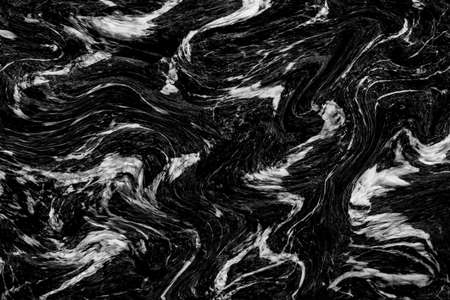 Black Marble ink texture acrylic painted waves texture background. pattern can used for wallpaper or skin wall tile luxurious.の写真素材