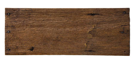 Abstract Natural wood table texture isolated on white background : Top view of plank wood for graphic stand product, interior design or montage display your productの写真素材