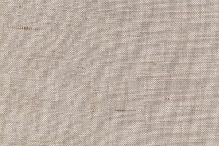 natural fabric linen brown sack pattern canvas or background. sackcloth textured. Textile seamless cream Japanese backdrop design.の写真素材