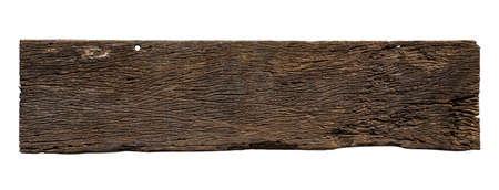 old wooden sign board background. plank wood isolated for design art work or add text message.の写真素材