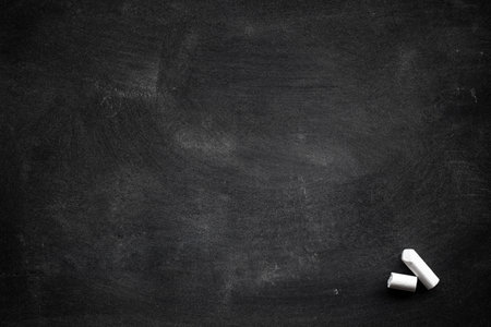 Abstract Chalk rubbed out on blackboard for background. texture for add text or graphic design. Education concepts school.の写真素材
