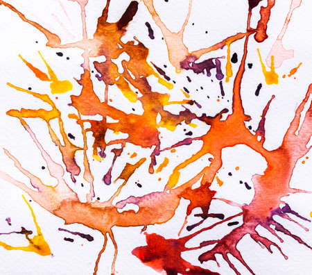 Abstract Hand painted Watercolor wet on white paper. texture for creative wallpaper or design art work. Background for add text message. Pastel colorsの写真素材