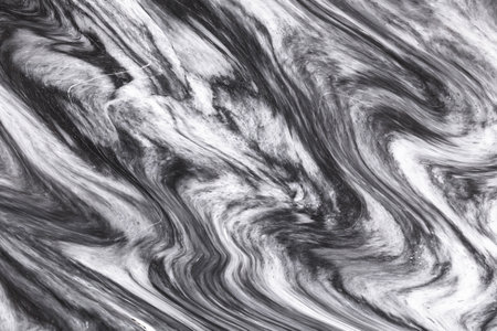 Black Marble ink texture acrylic painted waves texture background. pattern can used for wallpaper or...