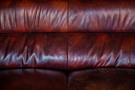 Abstract luxury leather brown color texture for background. Dark Gray color leather for work design or backdrop product.の写真素材