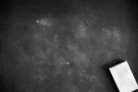 Abstract Chalk rubbed out on blackboard or chalkboard texture. clean school board for background or copy space for add text message. Backdrop of Education concepts.の写真素材