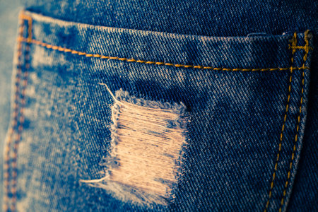 Retro color tone of denim jeans.