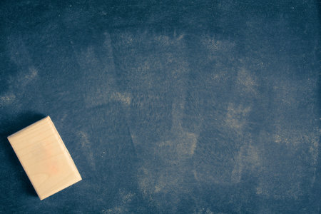 Abstract Chalk rubbed out on blackboard or chalkboard texture. clean school board for background or copy space for add text message. Backdrop of Education concepts.の写真素材
