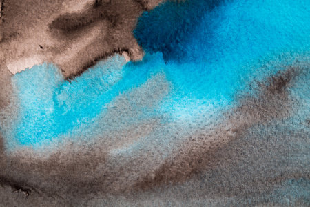 Abstract painted Watercolor Colorful wet background on paper. Watercolor texture for creative wallpaper or design art work.の写真素材