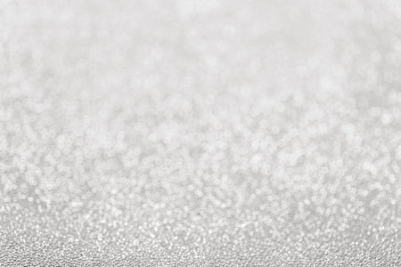 abstract white light blur bokeh for background. Christmas backgroundの写真素材