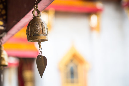 roof of temple with blue sky backgroundの写真素材